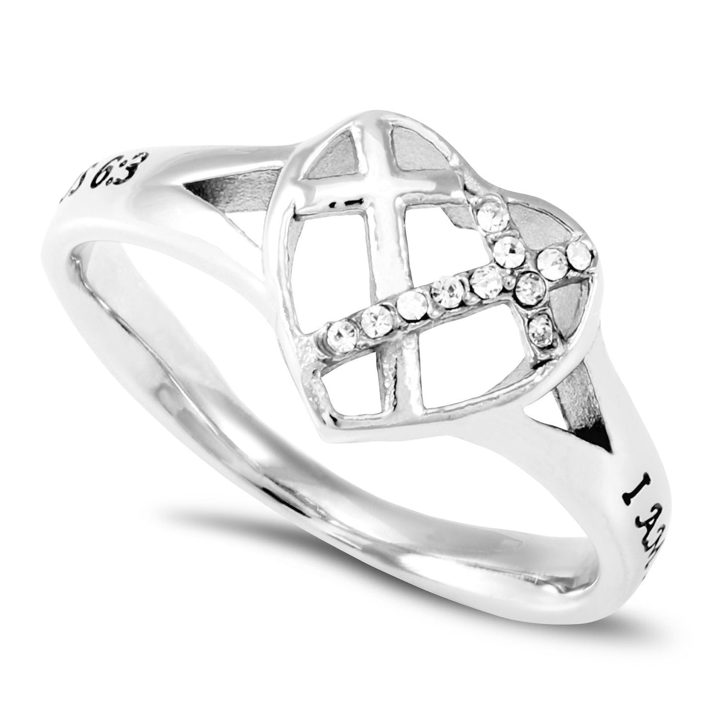 Women's Patchwork Cross Ring - Purity