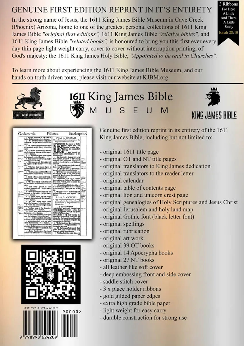 1611 King James Bible - Brown
