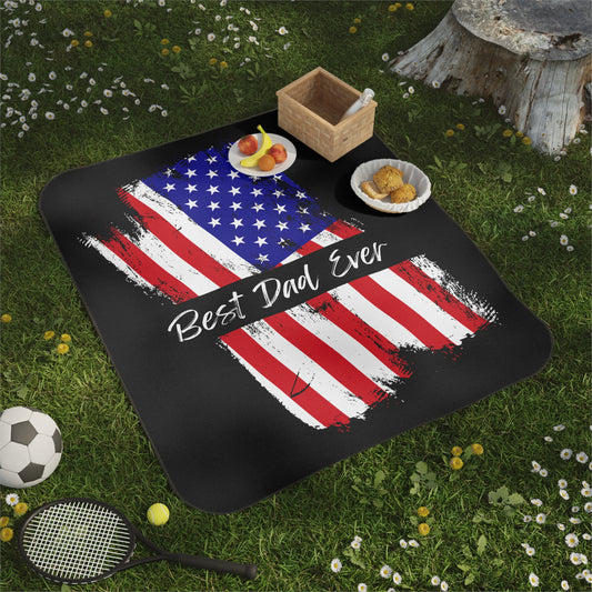 Best Dad Ever Picnic Blanket