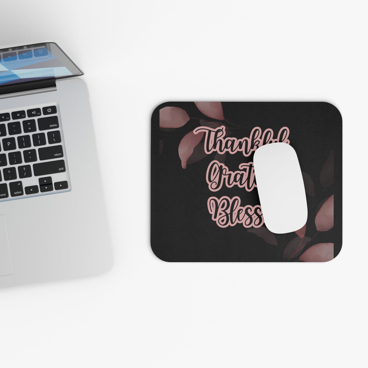 Thankful Grateful Blessed Mouse Pad