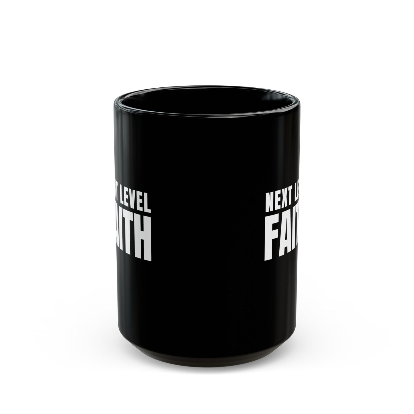 Next Level Faith Black Mug (11oz, 15oz)