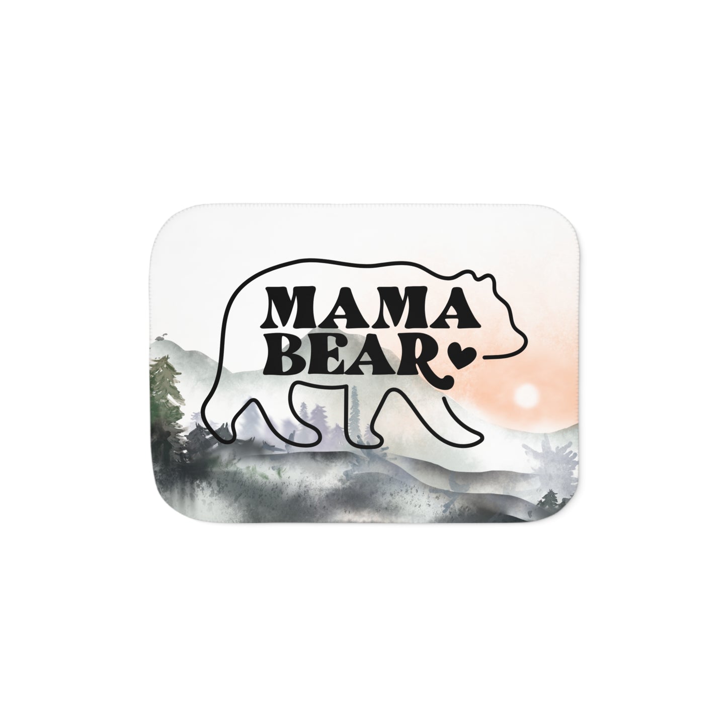 Mama Bear Sherpa Blanket