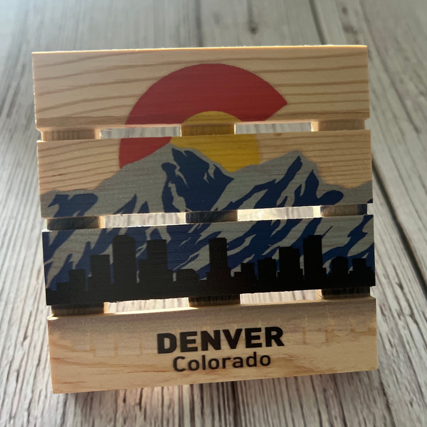 Mini Pallet Coaster - Denver Colorado