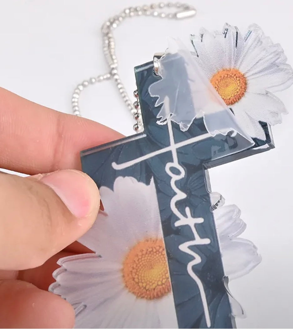 Faith Flower Decorative Pendant