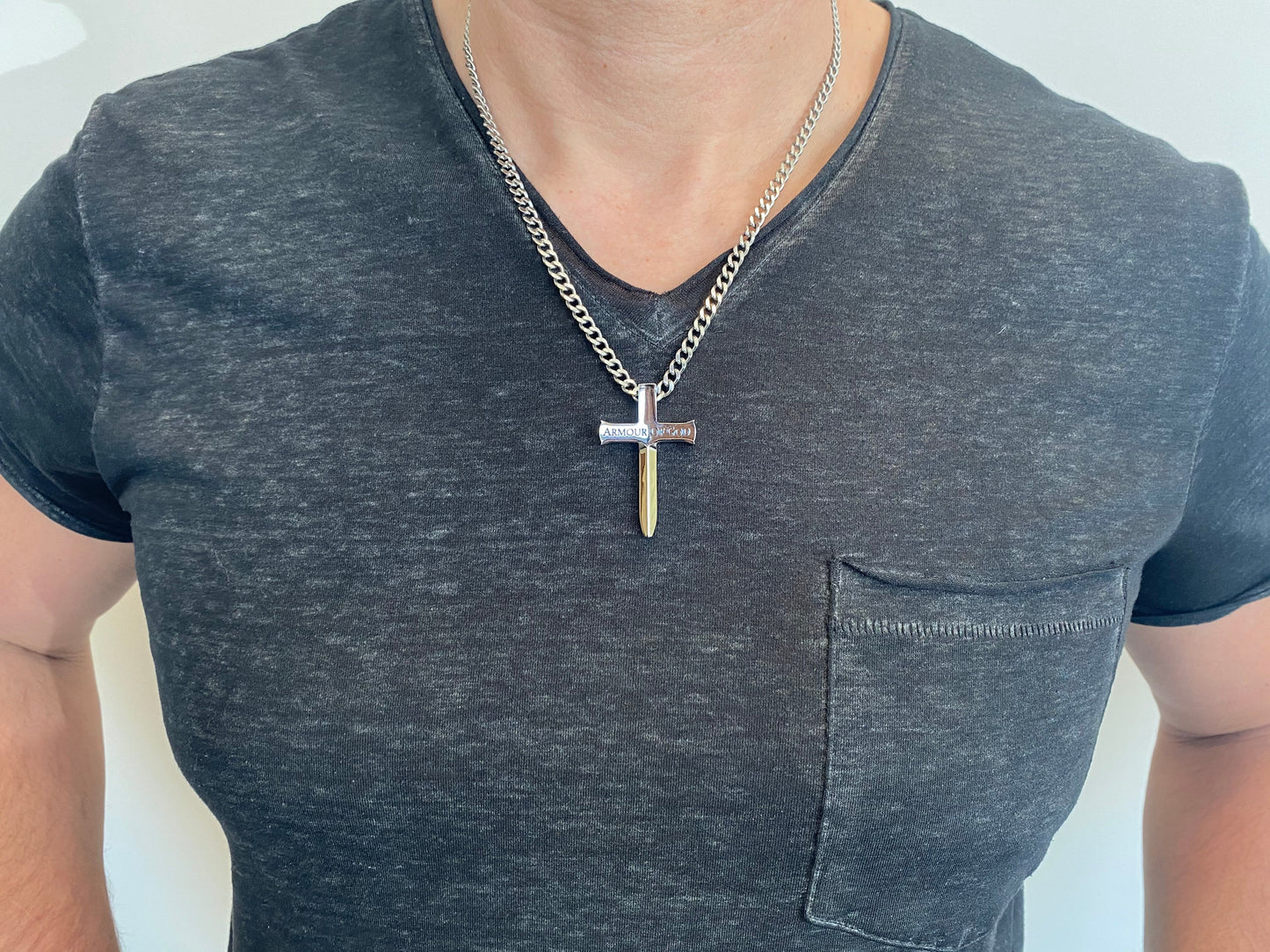 Men's Sword Cross Necklace
