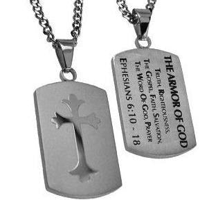 Men's Shield Cross Necklace