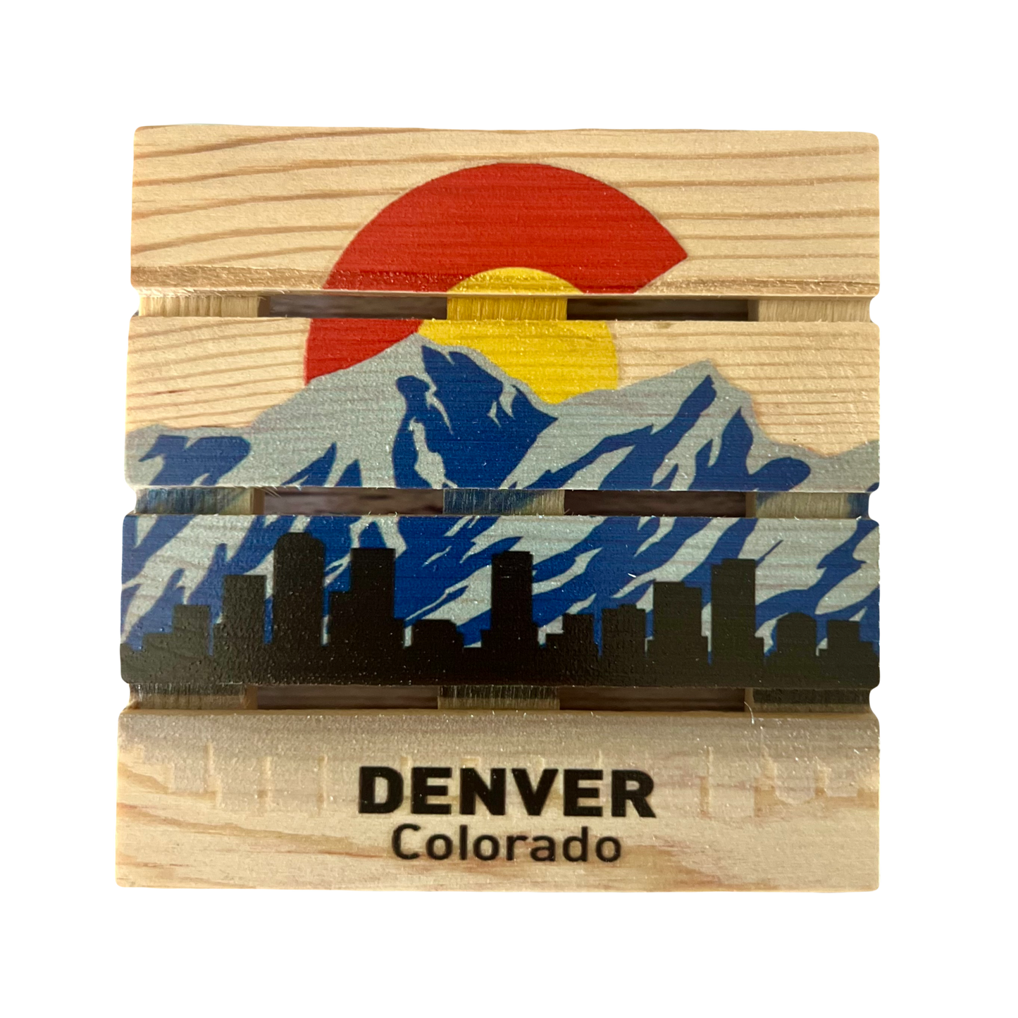 Mini Pallet Coaster - Denver Colorado