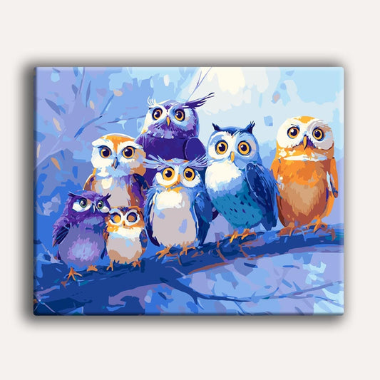 Parliament of Owls - Paint By Numbers Kit