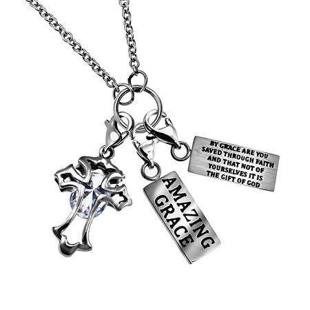 Women's Silver Hang Charm Necklace