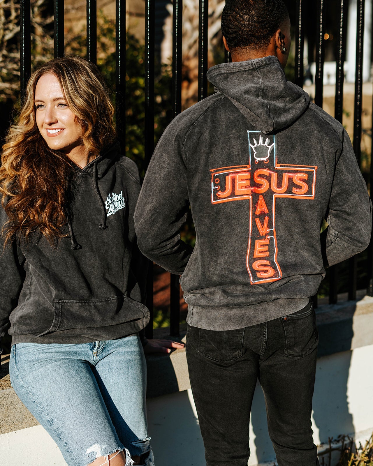 Jesus Saves Unisex Premium Hoodie