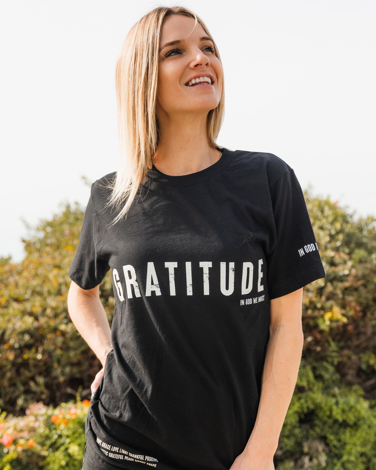 Gratitude Unisex Black Tee