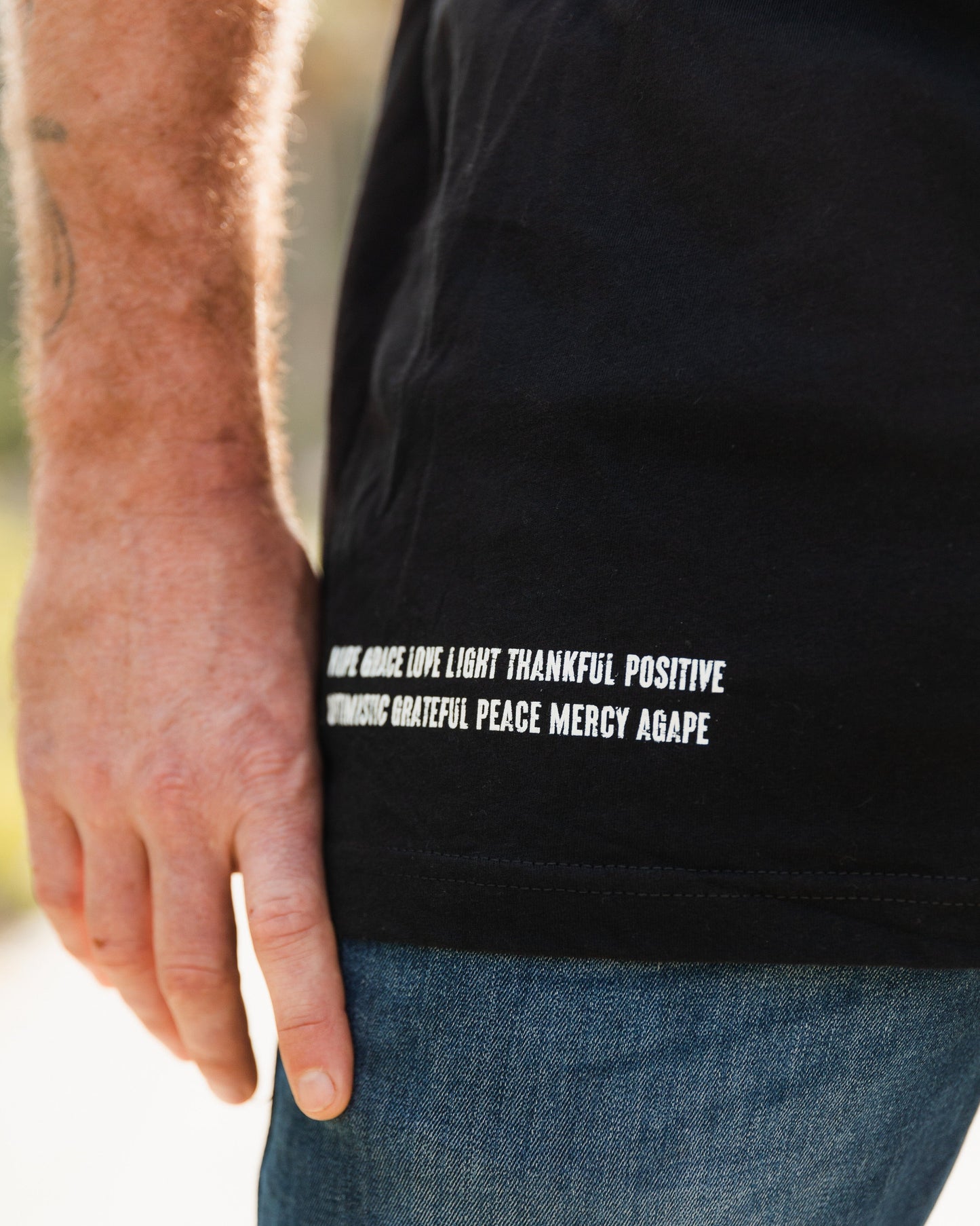 Gratitude Unisex Black Tee