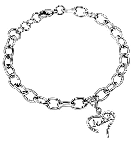 Women's Handwriting Heart Bracelet
