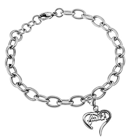 Women's Handwriting Heart Bracelet