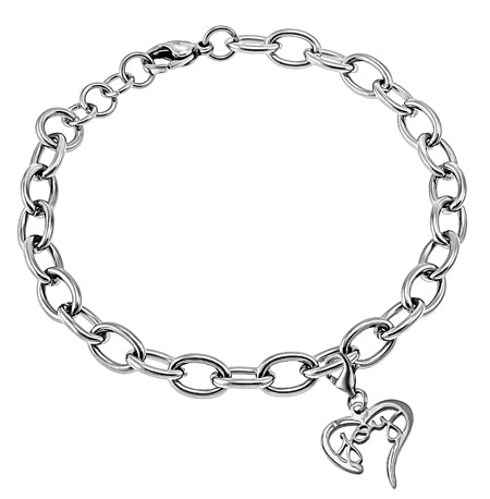 Women's Handwriting Heart Bracelet