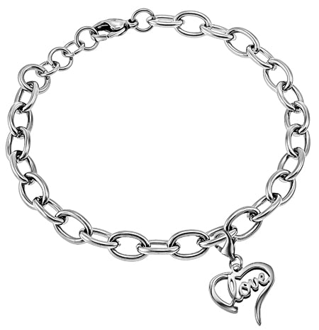Women's Handwriting Heart Bracelet