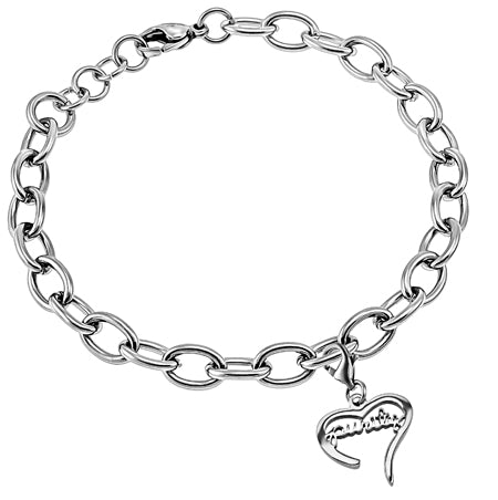 Women's Handwriting Heart Bracelet
