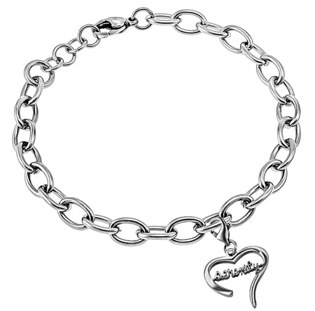 Women's Handwriting Heart Bracelet