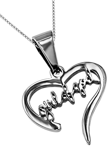 Women's Handwriting Heart Necklace