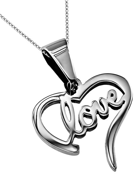 Women's Handwriting Heart Necklace