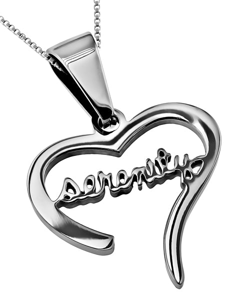 Women's Handwriting Heart Necklace