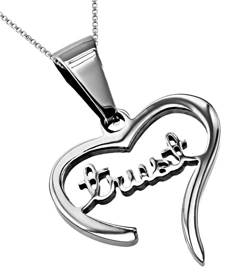 Women's Handwriting Heart Necklace