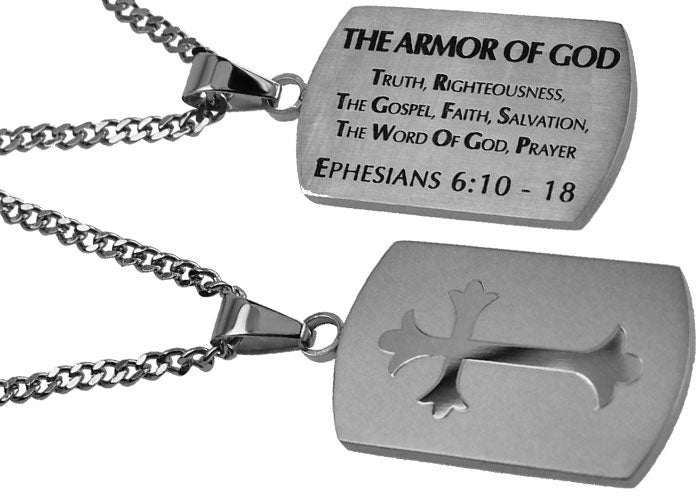 Men's Shield Cross Necklace