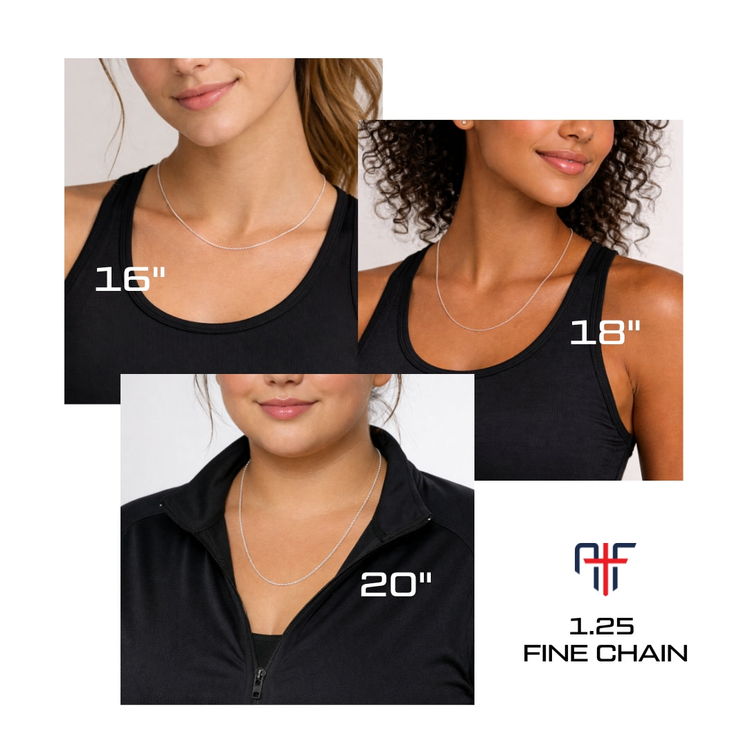 Golf Dangle Cross Necklace