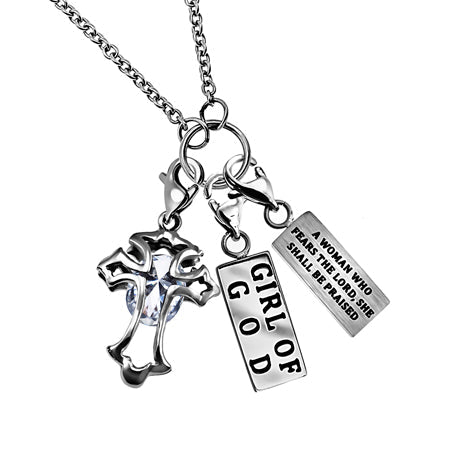 Women's Silver Hang Charm Necklace