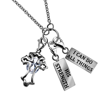 Women's Silver Hang Charm Necklace