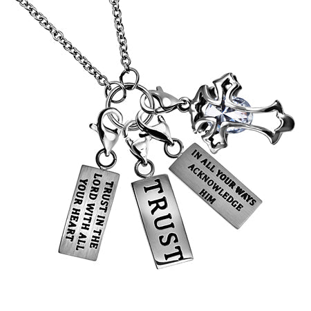 Women's Silver Hang Charm Necklace